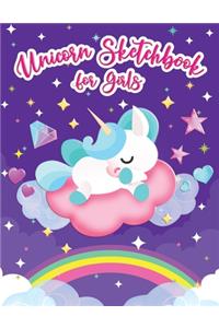 Unicorn Sketchbook for Girls