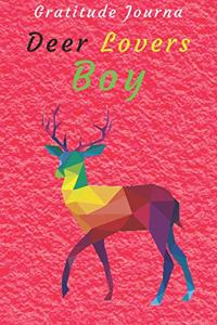 Gratitude Journal Deer Lovers Boy
