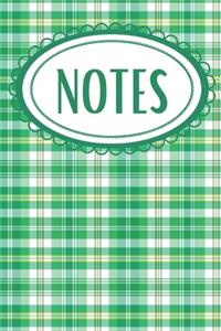 Irish Plaid Notebook