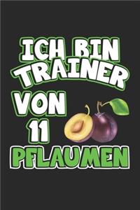 Ich bin Trainer von 11 Pflaumen: Monatsplaner, Termin-Kalender - Geschenk-Idee für Fussball-Trainer - A5 - 120 Seiten