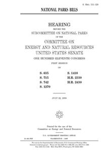 National parks bills