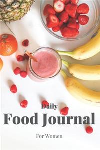 Daily Food Journal For Women