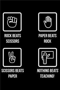 Rock Beat Scissors Paper Beats Rock Scissors Beats Paper Nothing Beats Teaching
