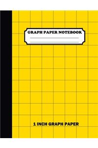 Graph Paper Notebook. 1 Inch Graph Paper