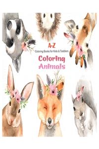 A-Z Coloring Bokks for Kids & Toddlers Coloring Animals