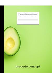 avocado concept Composition Notebook