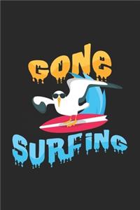 Gone surfing