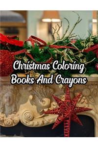 Christmas Coloring Books And Crayons
