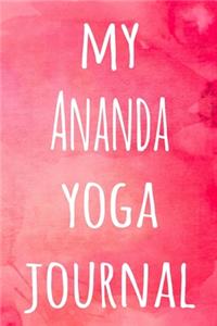 My Ananda Yoga Journal