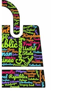 United nations world countries themed creative blank journal