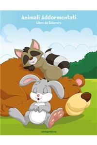 Animali Addormentati Libro da Colorare 1
