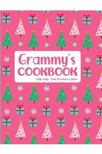 Grammy's Cookbook Holly Jolly Pink Christmas Edition