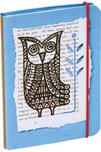 Woodland Creatures Mini Flexi Notebook Owl