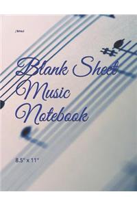 Blank Sheet Music Notebook