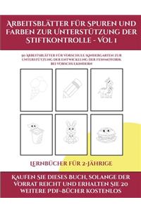 Kleinkinderbücher (Arbeitsblätter für Spuren und Farben zur Unterstützung der Stiftkontrolle - Vol 1)