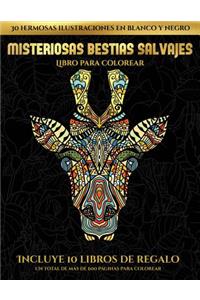 Libro para colorear (Misteriosas bestias salvajes)
