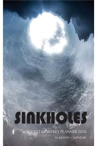 Sinkholes Pocket Monthly Planner 2018