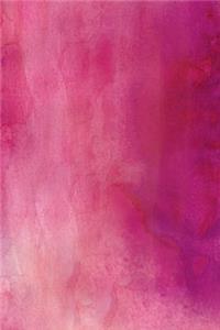 Watercolor Pinks - Lined Notebook with Margins