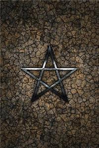 Monogram Pentagram (Neopaganism) Notebook