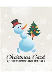 Christmas Card Address Book and Tracker