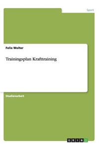 Trainingsplan Krafttraining