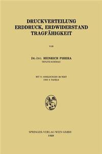 Druckverteilung Erddruck, Erdwiderstand Tragfähigkeit