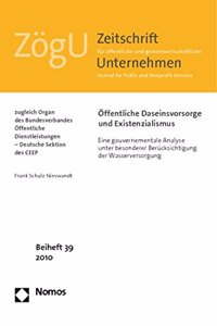 Offentliche Daseinsvorsorge Und Existenzialismus
