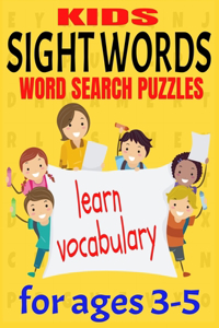 Kids Sight Words Word Search Puzzles for Ages 3-5