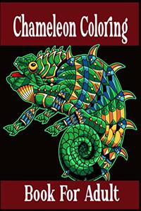 Chameleon Coloring Book For Adult
