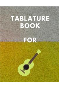 Tablature Book For Guitar