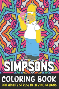 The Simpsons Coloring Book For Adult Stress Relieving Designs