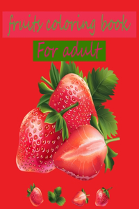 fruits coloring book for adult