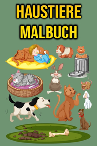 Haustiere Malbuch