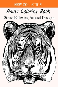 Adult Coloring Book Stress Relieving Animal Designs