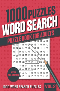 1000 Word Search Puzzle Book for Adults