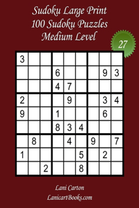 Sudoku Large Print for Adults - Medium Level - N°27