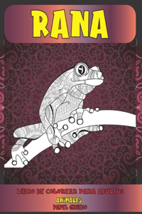Libro de colorear para adultos - Papel grueso - Animales - Rana