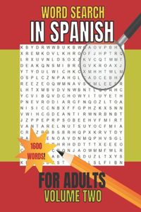 Word Search in Spanish for Adults Volume 2