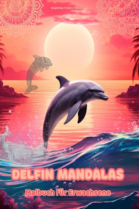 Delfin Mandalas Malbuch für Erwachsene Anti-Stress-Motive zur Förderung der Kreativität