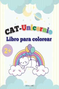 CAT-Unicornio Libro para colorear