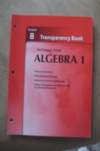 Holt McDougal Larson Algebra 1: Transparency Book: Chapter 8 Algebra 1