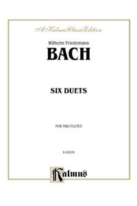 W F BACH SIX DUETS 2 FLUTES