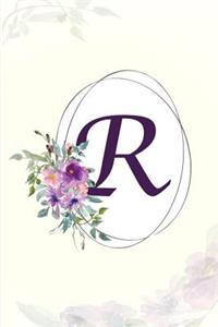R - Monogrammed Gratitude Journal