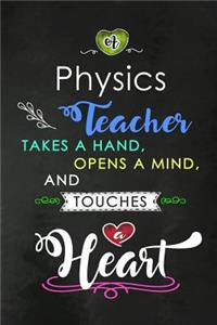 A Physics Teacher takes a Hand and touches a Heart