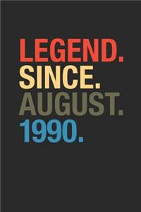 Legend Since August 1990