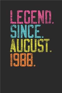 Legend Since August 1988