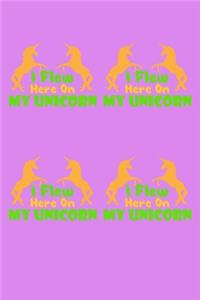 I Flew Here On My Unicorn