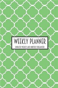 Weekly Planner Undated Weekly and Monthly Organizer