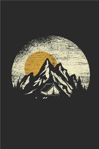 Mountain Camp Silhouette