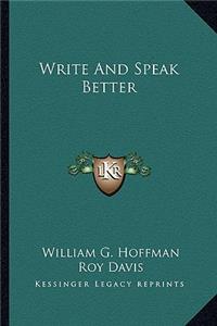 Write and Speak Better